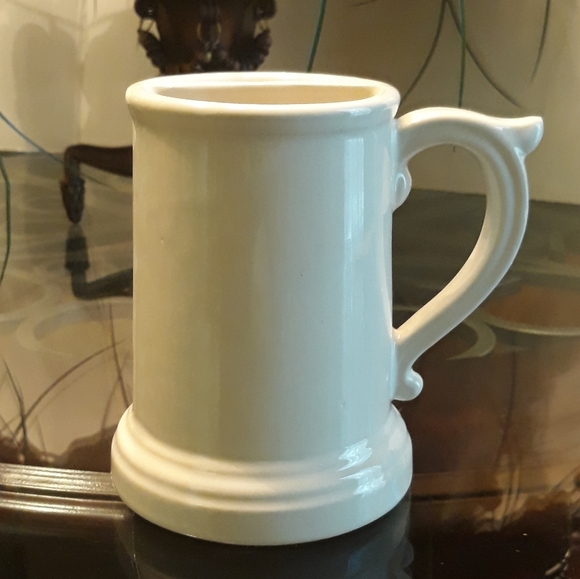 Vintage ceramic McCoy Mustache mug.
